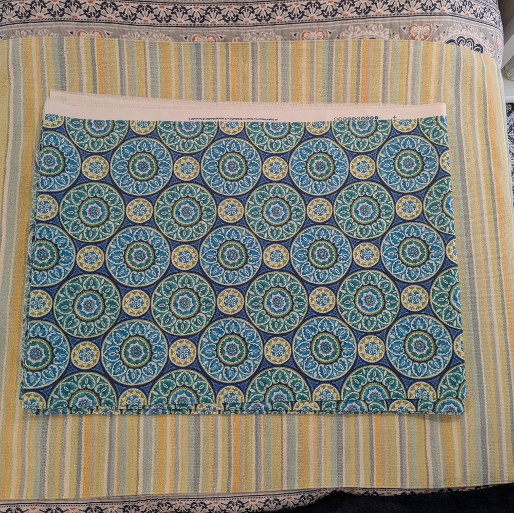 ⭐ Berkshire Home Tabea Ocean Fabric, 8+ Yards
